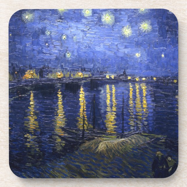 Van Gogh: Starry Night Over the Rhone Coaster (Front)