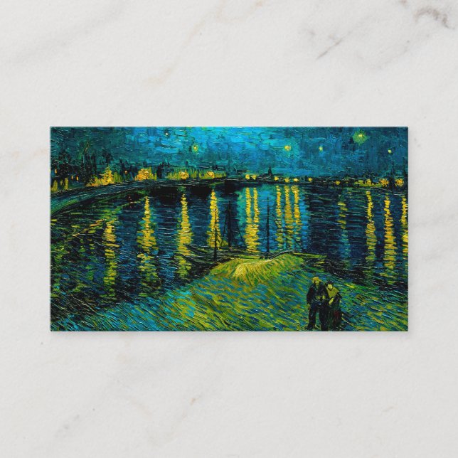 Van Gogh Starry Night Over the Rhône  Enclosure Card (Front)