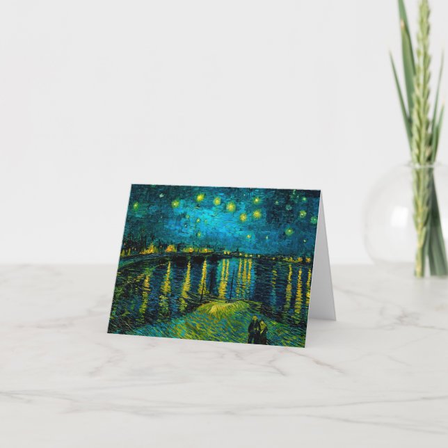 Van Gogh Starry Night Over the Rhône  Invitation (Front)