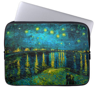 Van Gogh Starry Night Over the Rhône  Laptop Sleeve