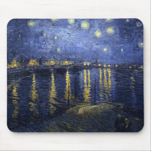 Van Gogh Starry Night Over The Rhone Mouse Mat