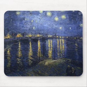 Van Gogh Starry Night Over The Rhone Mouse Mat