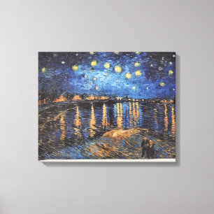 Van Gogh Starry Night Over the Rhone Oil Painting Canvas Print