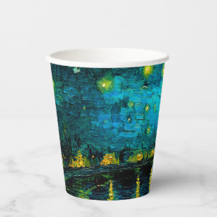 Van Gogh Starry Night Over the Rhône  Paper Cups