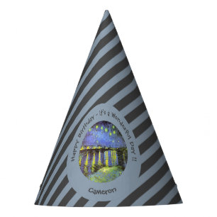 van Gogh Starry Night Over the Rhone Party Items Hat