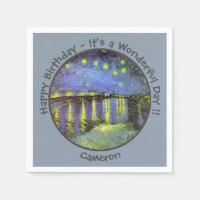 van Gogh Starry Night Over the Rhone Party Items