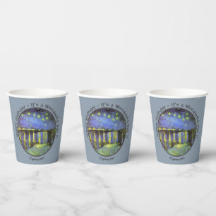 van Gogh Starry Night Over the Rhone Party Items Paper Cups