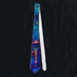 Van Gogh - Starry Night Over The Rhone Pop Art Tie<br><div class="desc">This oil on canvas from 1888 is a painting Van Gogh did at night on the banks of the Rhone river, only a few blocks from the famous 'yellow house' he was renting at the time. Unlike similar stores, Art Lover's Cafe features classic, high resolution works of art that have...</div>
