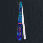 Van Gogh - Starry Night Over The Rhone Pop Art Tie<br><div class="desc">This oil on canvas from 1888 is a painting Van Gogh did at night on the banks of the Rhone river, only a few blocks from the famous 'yellow house' he was renting at the time. Unlike similar stores, Art Lover's Cafe features classic, high resolution works of art that have...</div>