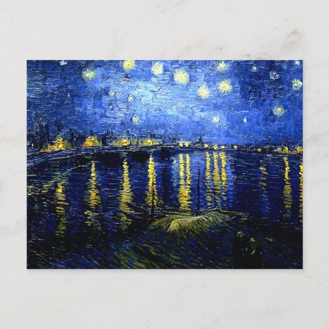 Van Gogh - Starry Night over the Rhone Postcard (Front)