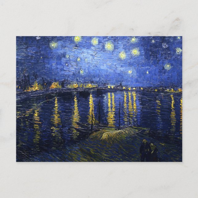 Van Gogh Starry Night Over The Rhone Postcard (Front)