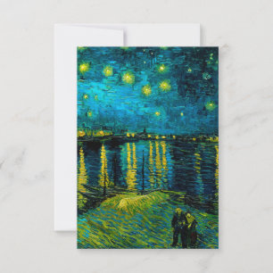 Van Gogh Starry Night Over the Rhône  RSVP Card