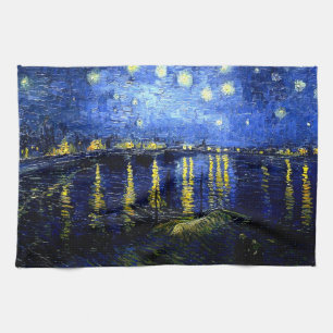 Van Gogh - Starry Night over the Rhone Tea Towel