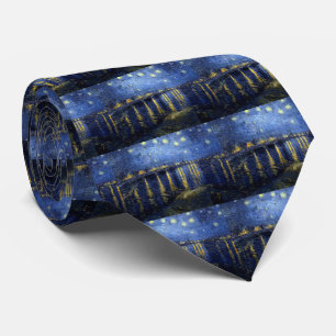 van Gogh , "Starry_Night_Over_the_Rhone" Tie