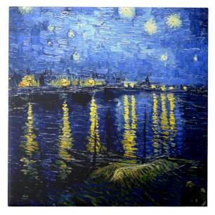 Van Gogh - Starry Night over the Rhone Tile