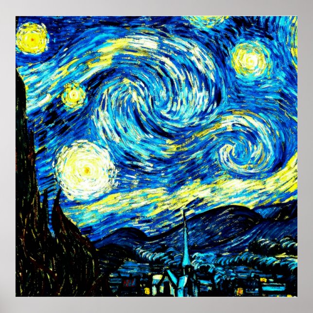 Van Gogh - Starry Night Poster (Front)