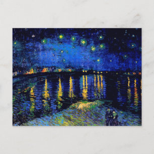 Van Gogh Starry Night Rhone (F474) Fine Art Postcard