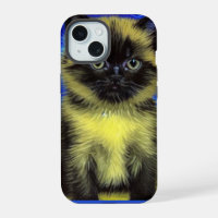 Van Gogh Starry Night Siamese Cat
