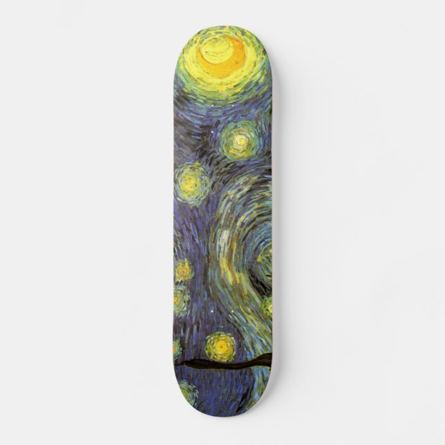 Van Gogh: Starry Night Skateboard (Front)