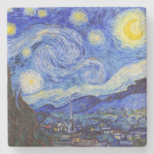 Van Gogh , "Starry Night" Stone Coaster