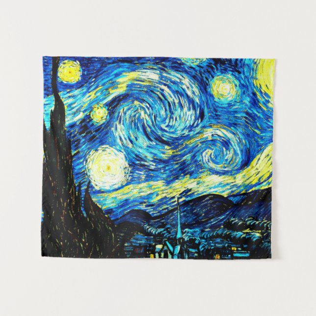 Van Gogh - Starry Night, Tapestry (Front (Horizontal))
