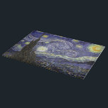 Van Gogh Starry Night Tempered Glass Cutting Board<br><div class="desc">Van Gogh Starry Night Tempered Glass Cutting Board - Glass Gifts - Food Preparation This gorgeous tempered glass cutting board is beautiful and would look great on your countertop or on your dining room table. You can place hot food items on top for service for your guests, or use to...</div>