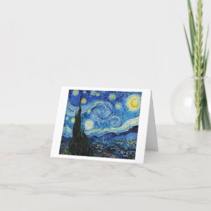 VAN GOGH  "STARRY NIGHT" THANKYOU GREETING CARD