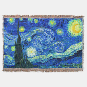 Van Gogh Starry Night Throw Blanket