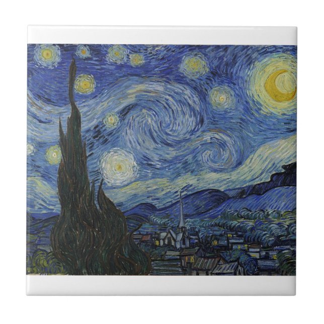 Van Gogh Starry Night Tile (Front)