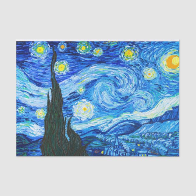 Van Gogh Starry Night Tissue Paper (Front)