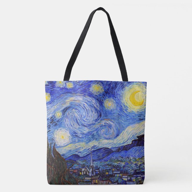 Van Gogh, “ Starry Night ” Tote Bag (Front)