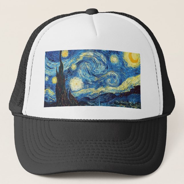 van gogh Starry night Trucker Hat (Front)