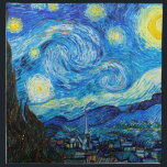 Van Gogh Starry Night vibrant fine art painting Napkin<br><div class="desc">Van Gogh Starry Night vibrant fine art painting cloth napkin</div>
