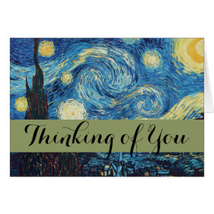 Van Gogh Starry Night Vintage Blue Masterpiece