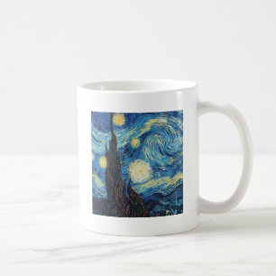 Van Gogh Starry Night Vintage Impasto Oil Painting Coffee Mug