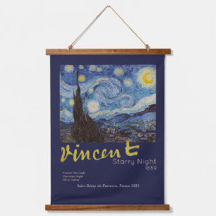 Van Gogh Starry Night Vintage Impasto Oil Painting Hanging Tapestry