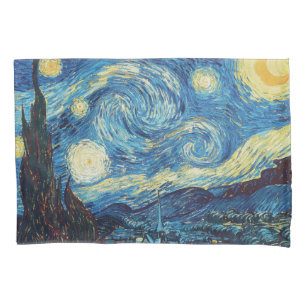 Van Gogh Starry Night Vintage Impasto Oil Painting Pillowcase