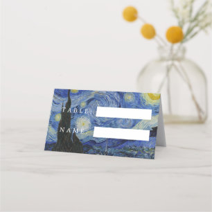 Van Gogh Starry Night Wedding Place Card