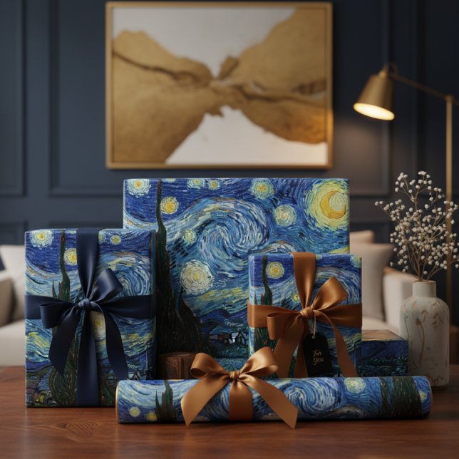 Van Gogh Starry Night Wrapping Paper (Creator Uploaded)