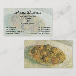 Van Gogh Still Life Basket of Apples Painting Business Card
