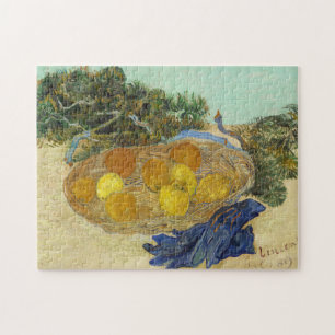 Van Gogh Still Life of Oranges Lemons Blue Gloves Jigsaw Puzzle