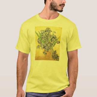 Van Gogh Still Life Vase, Irises (F678) Fine Art T-Shirt