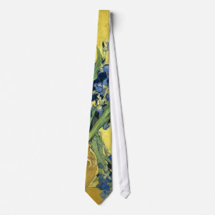 Van Gogh Still Life Vase, Irises (F678) Fine Art Tie