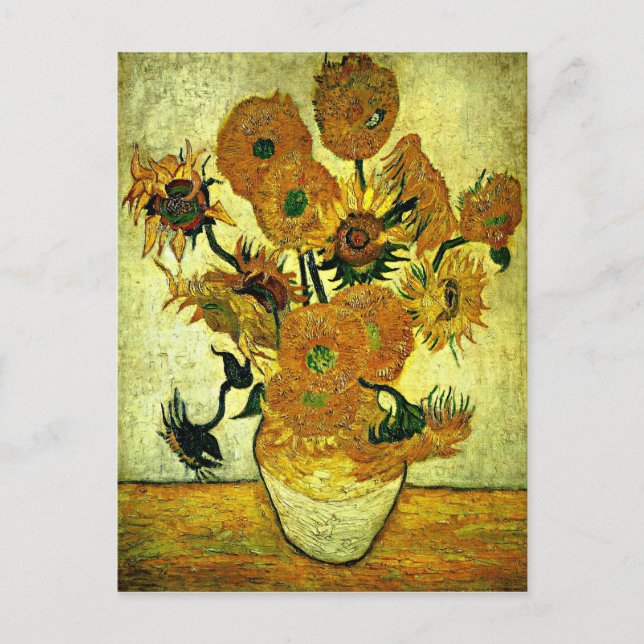 Van Gogh - Still Life Vase with 14 Sunflowers Postcard (Front)