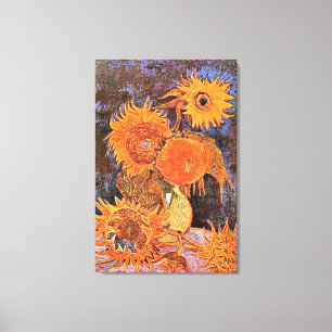 Van Gogh - Still Life Vase with Five Sunflowers Canvas Print