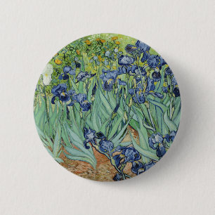 Van Gogh Still Life: Vase with Irises 6 Cm Round Badge