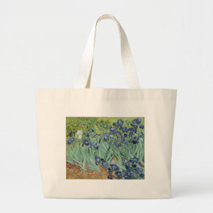 Van Gogh Still Life: Vase with Irises Large Tote Bag
