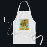 van Gogh Still Life Vase with Twelve Sunflowers Standard Apron<br><div class="desc">Twelve sunflowers in a vase as painted by Vincent van Gogh.</div>