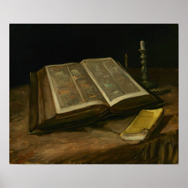 Van Gogh - Still Life With Bible Poster (Front)