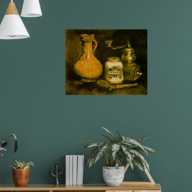 Van Gogh Still Life with Coffee Mill, Pipe and Jug Poster (Living Room 1)
